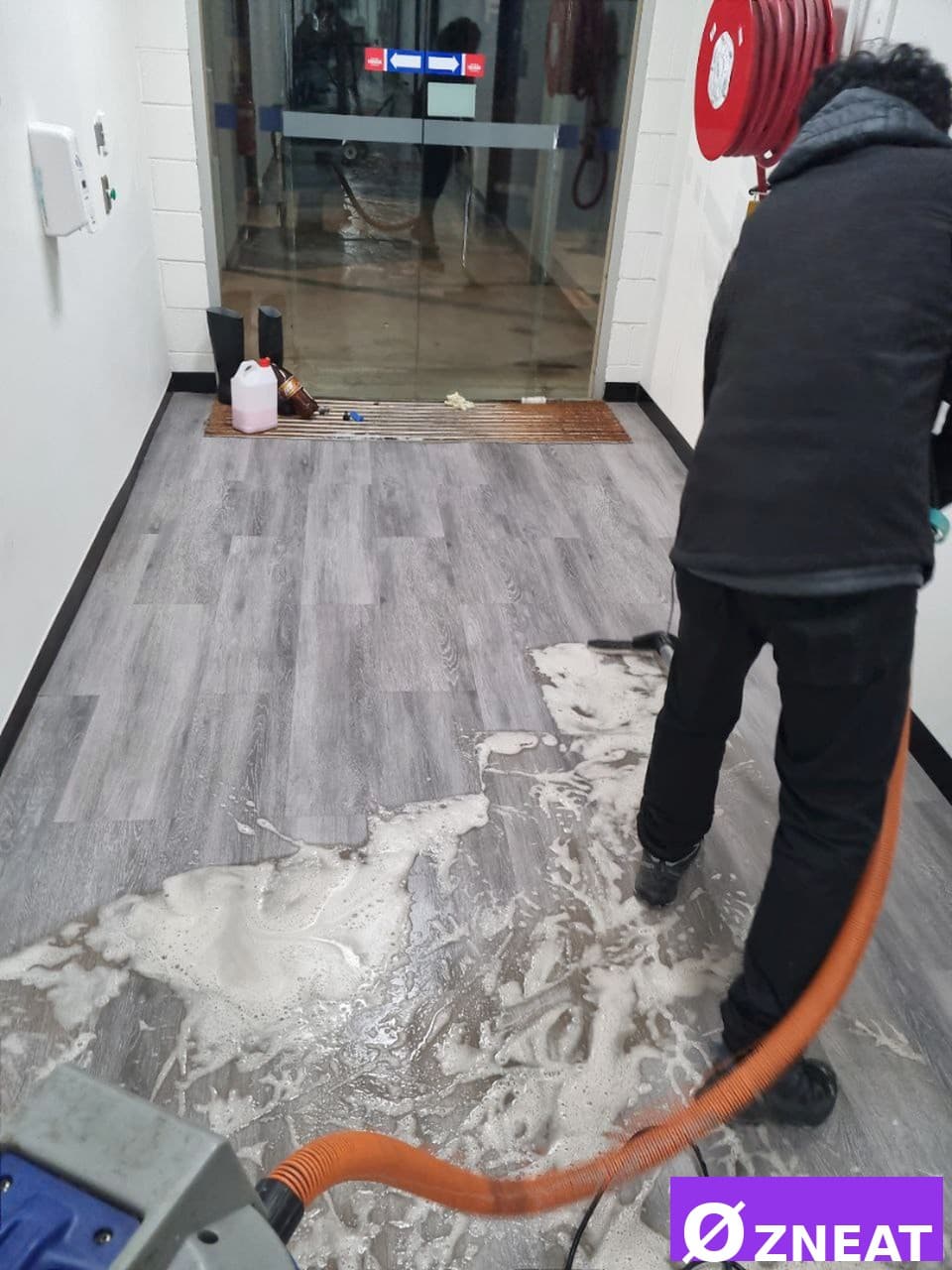 Commercial Hall Deep Clean - Before 2